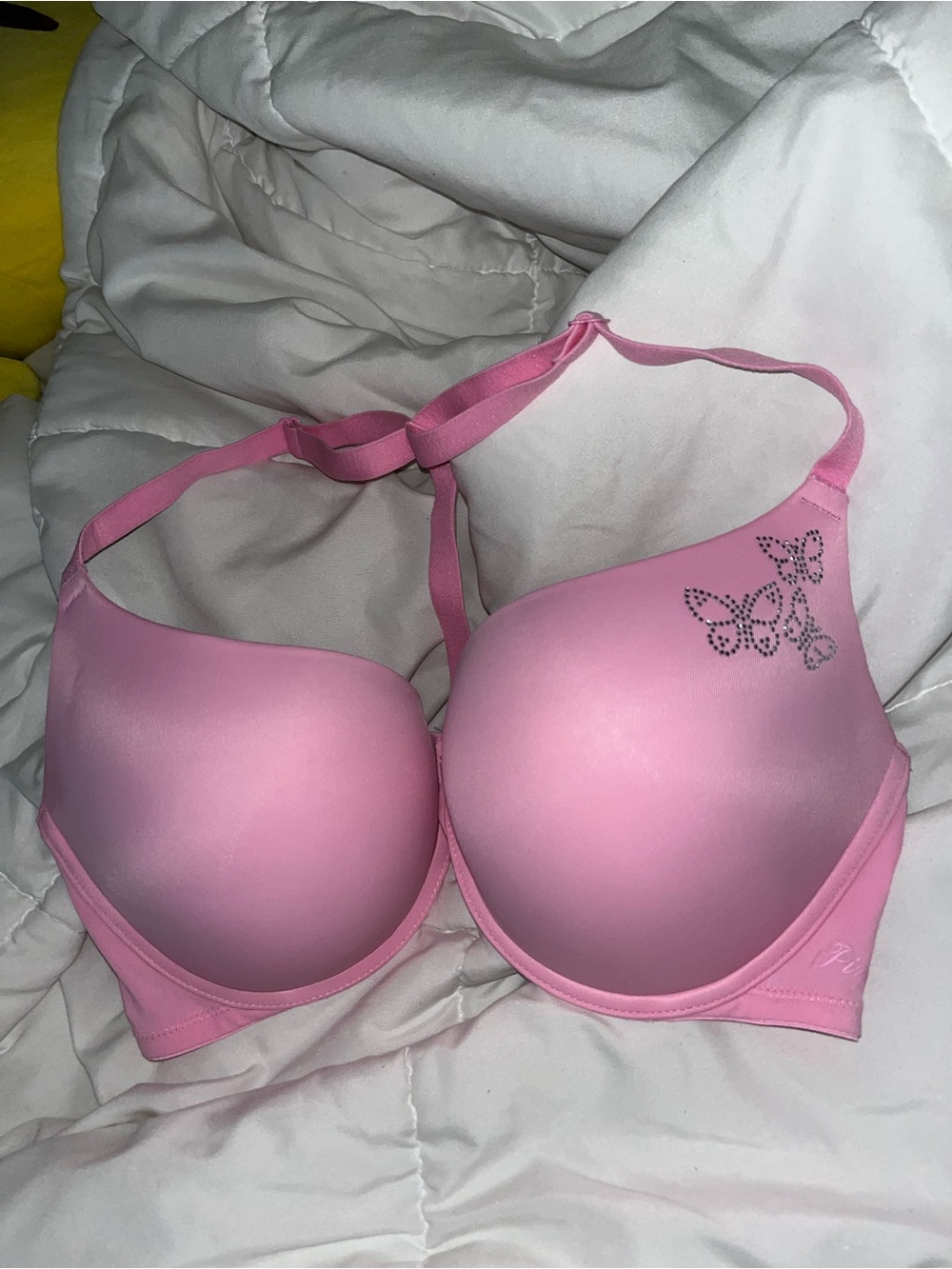 Victoria’s Secret Rhinestone Butterfly Push Up Bra Size 36DD